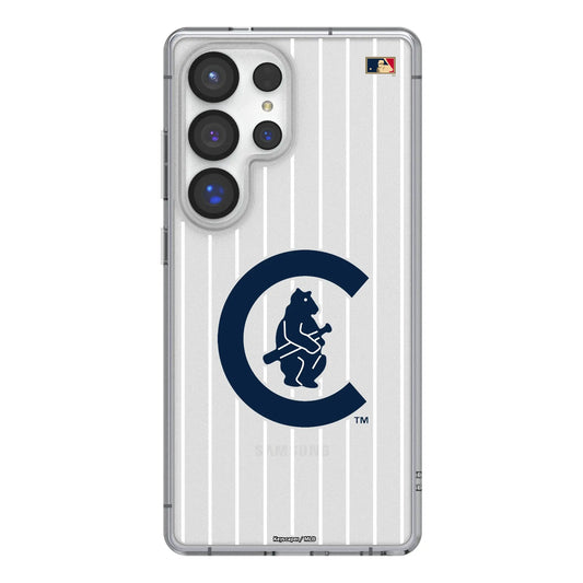 Chicago Cubs 1911-1912 - Cooperstown Collection Pinstripe Clear Phone Case for Samsung Galaxy