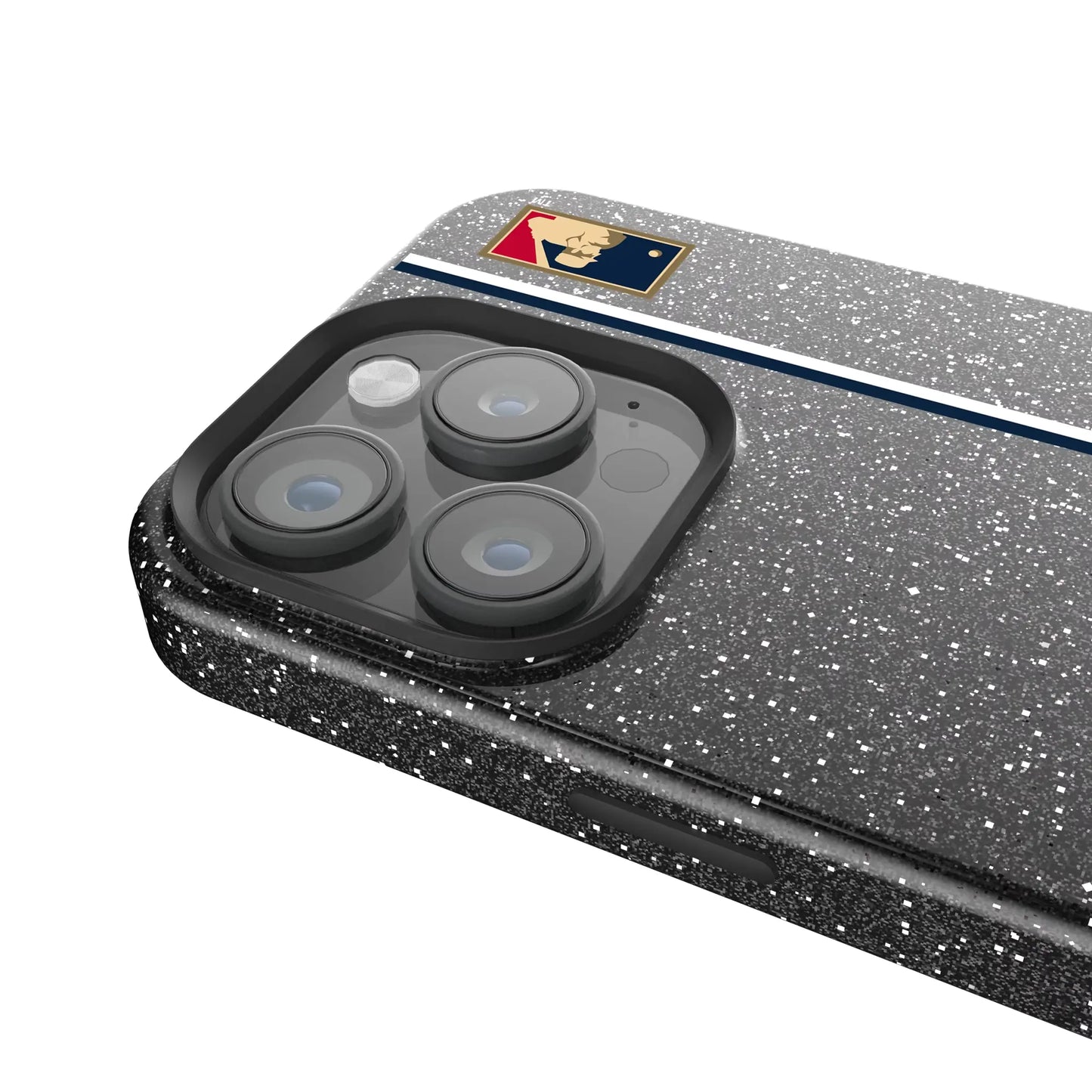 Chicago Cubs 1911-1912 - Cooperstown Collection Sidebar Black Bling Phone Case for Apple iPhone
