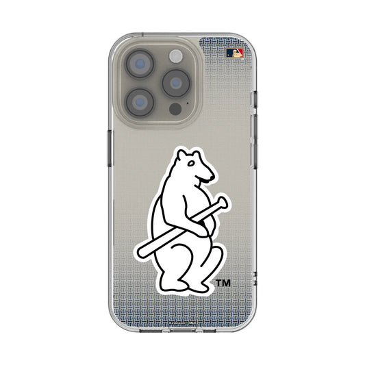 Chicago Cubs 1914 - Cooperstown Collection Linen Clear Phone Case for Apple iPhone