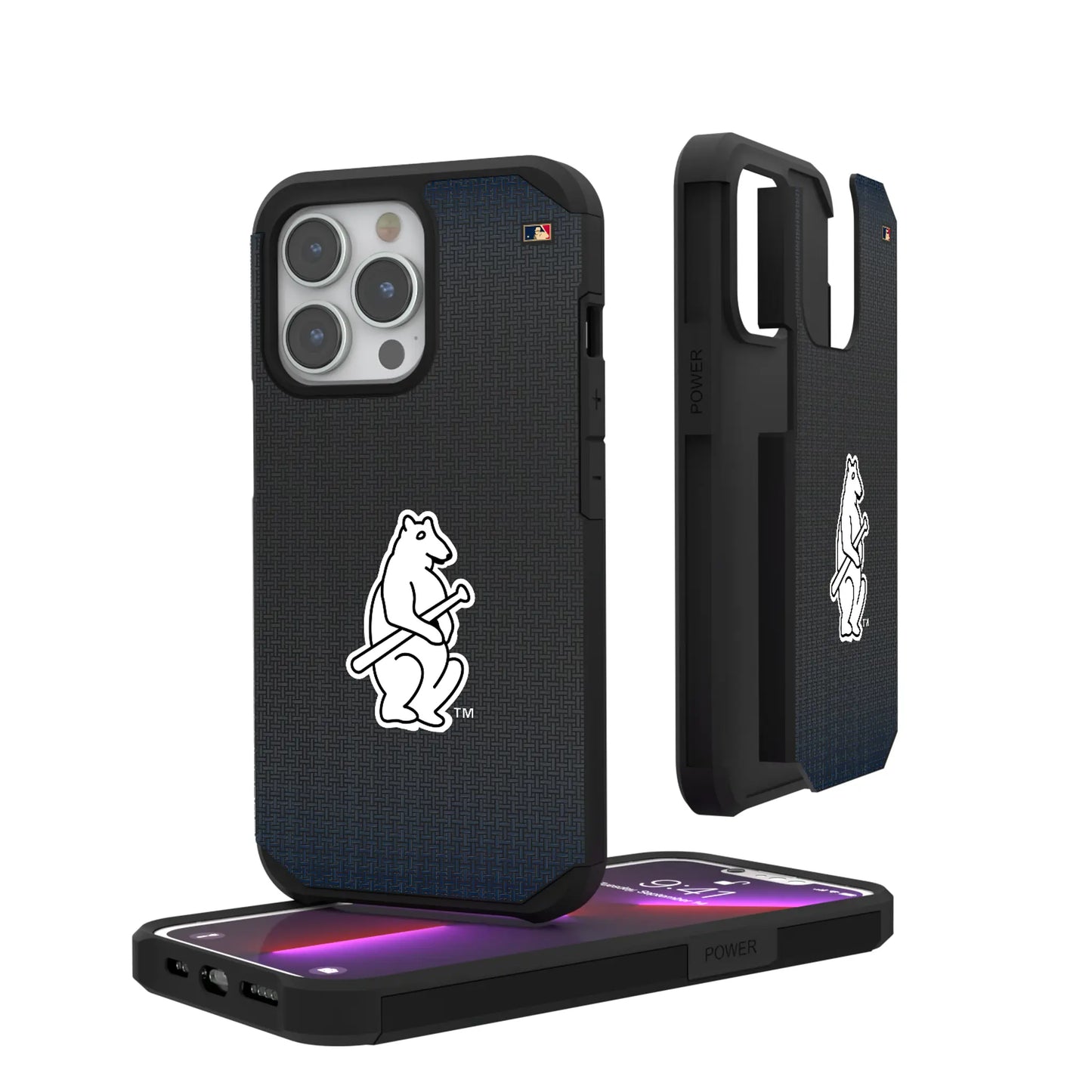 Chicago Cubs 1914 - Cooperstown Collection Linen Rugged Phone Case for Apple iPhone