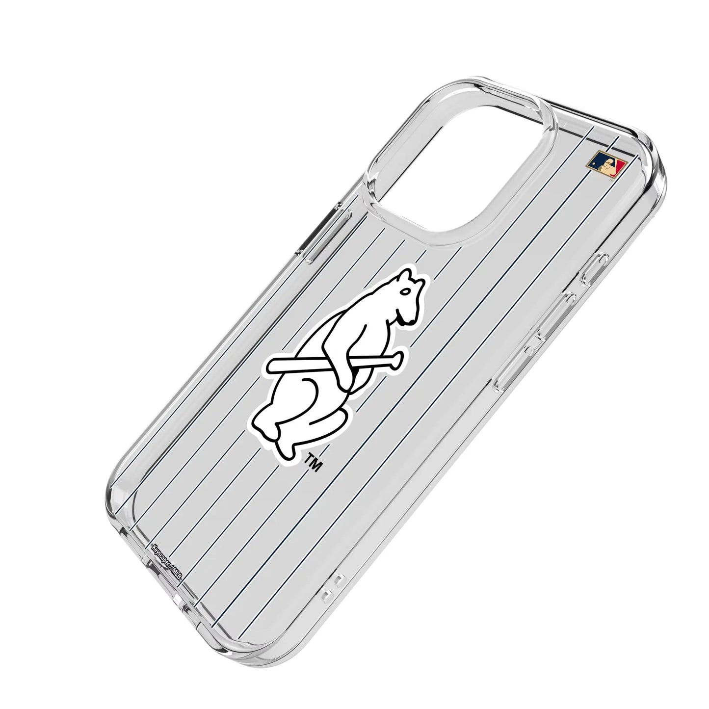 Chicago Cubs 1914 - Cooperstown Collection Pinstripe Clear Phone Case for Apple iPhone
