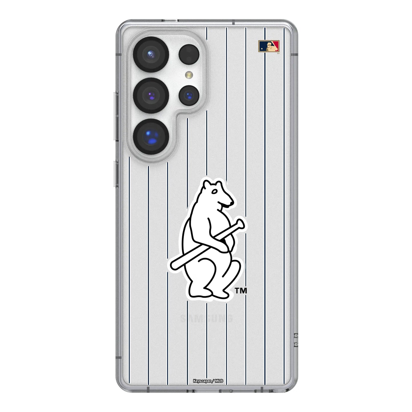 Chicago Cubs 1914 - Cooperstown Collection Pinstripe Clear Phone Case for Samsung Galaxy