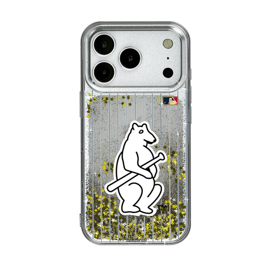 Chicago Cubs 1914 - Cooperstown Collection Pinstripe Glitter Phone Case for Apple iPhone