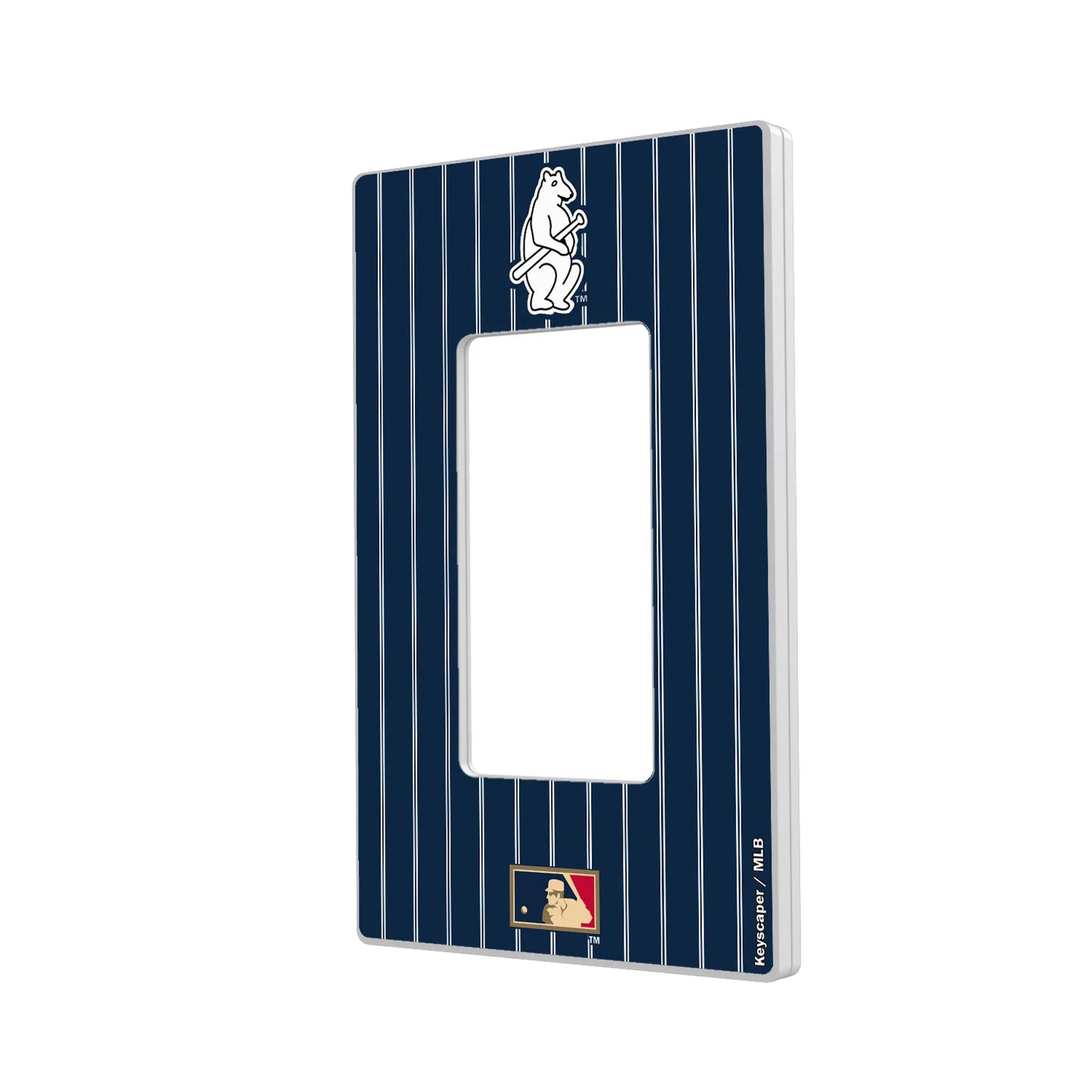 Chicago Cubs 1914 - Cooperstown Collection Pinstripe Hidden-Screw Light Switch Plate
