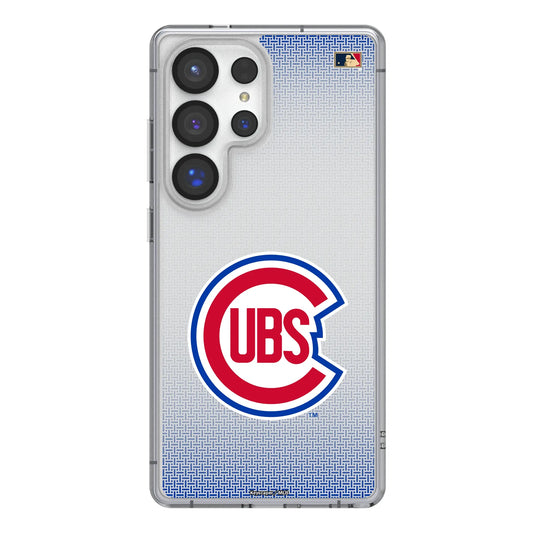 Chicago Cubs 1948-1956 - Cooperstown Collection Linen Clear Phone Case for Samsung Galaxy