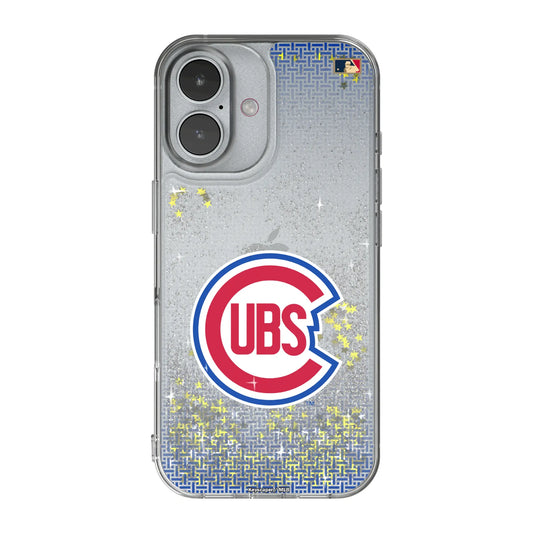 Chicago Cubs 1948-1956 - Cooperstown Collection Linen Glitter Phone Case for Apple iPhone