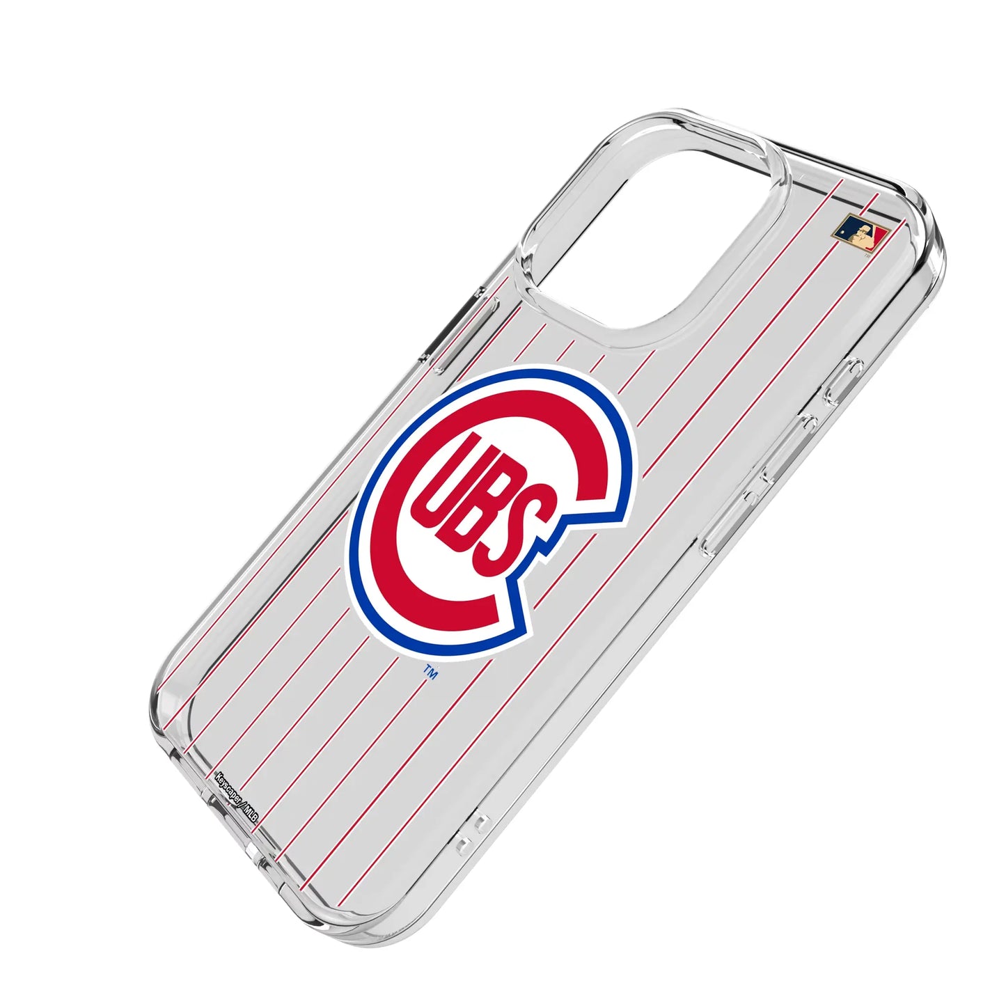 Chicago Cubs 1948-1956 - Cooperstown Collection Pinstripe Clear Phone Case for Apple iPhone