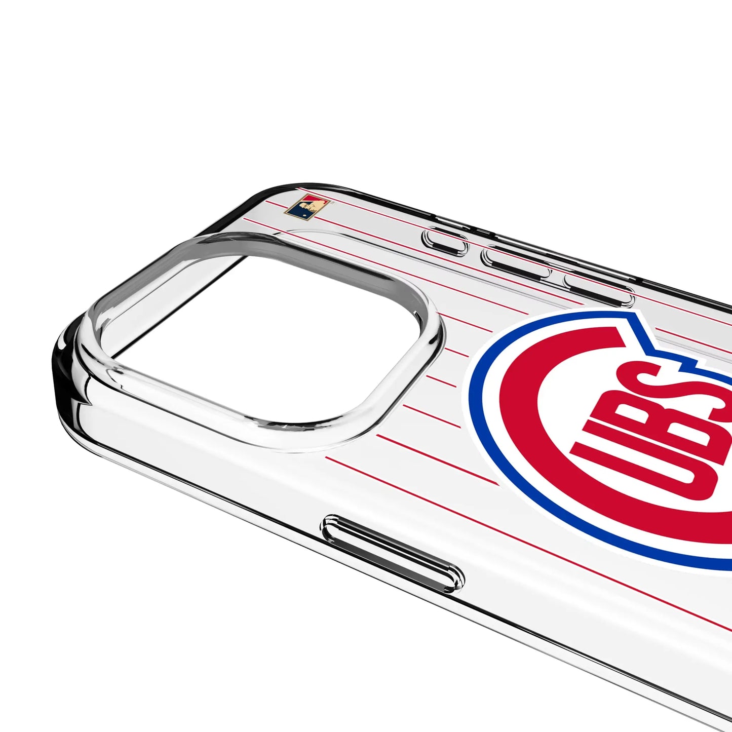 Chicago Cubs 1948-1956 - Cooperstown Collection Pinstripe Clear Phone Case for Apple iPhone