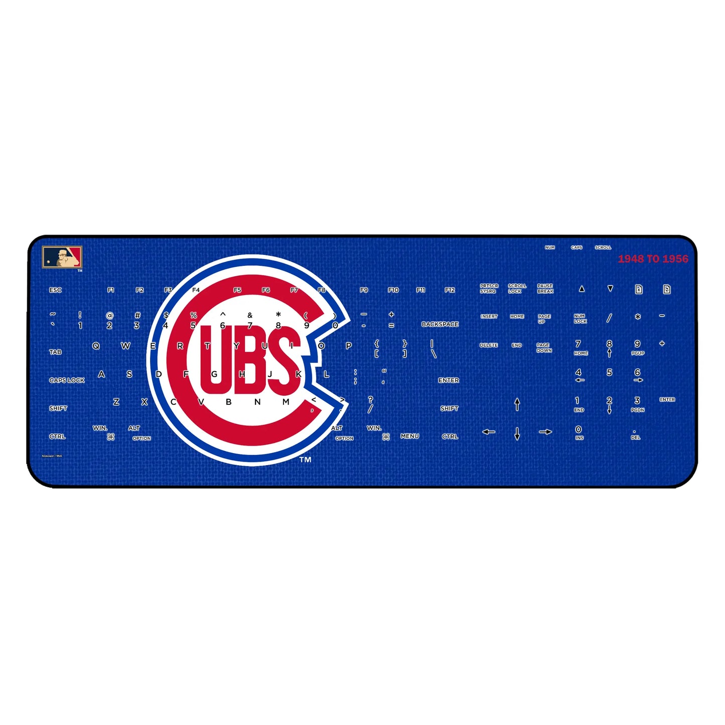 Chicago Cubs 1948-1956 - Cooperstown Collection Solid Wireless USB Keyboard