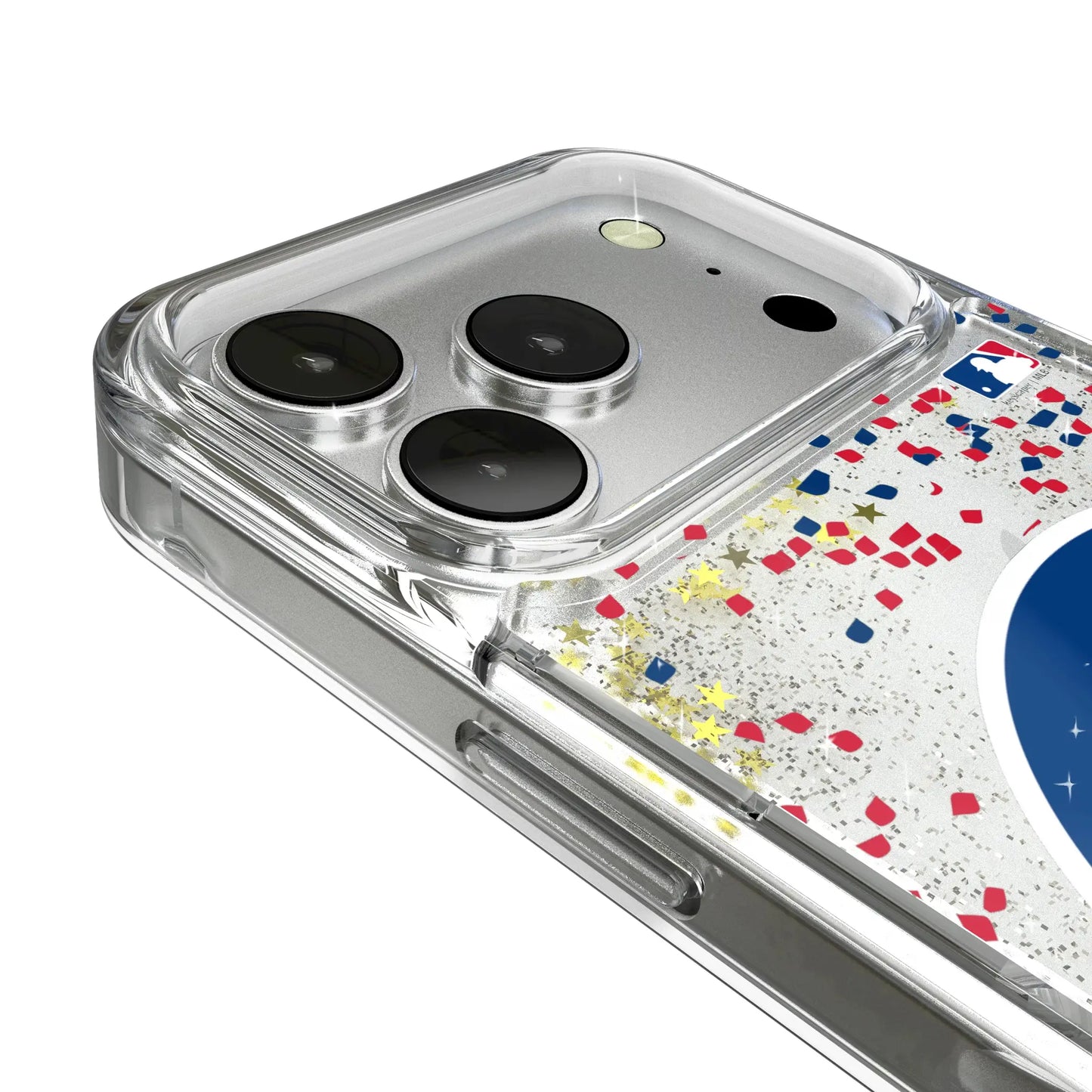 Chicago Cubs Confetti Glitter Phone Case for Apple iPhone