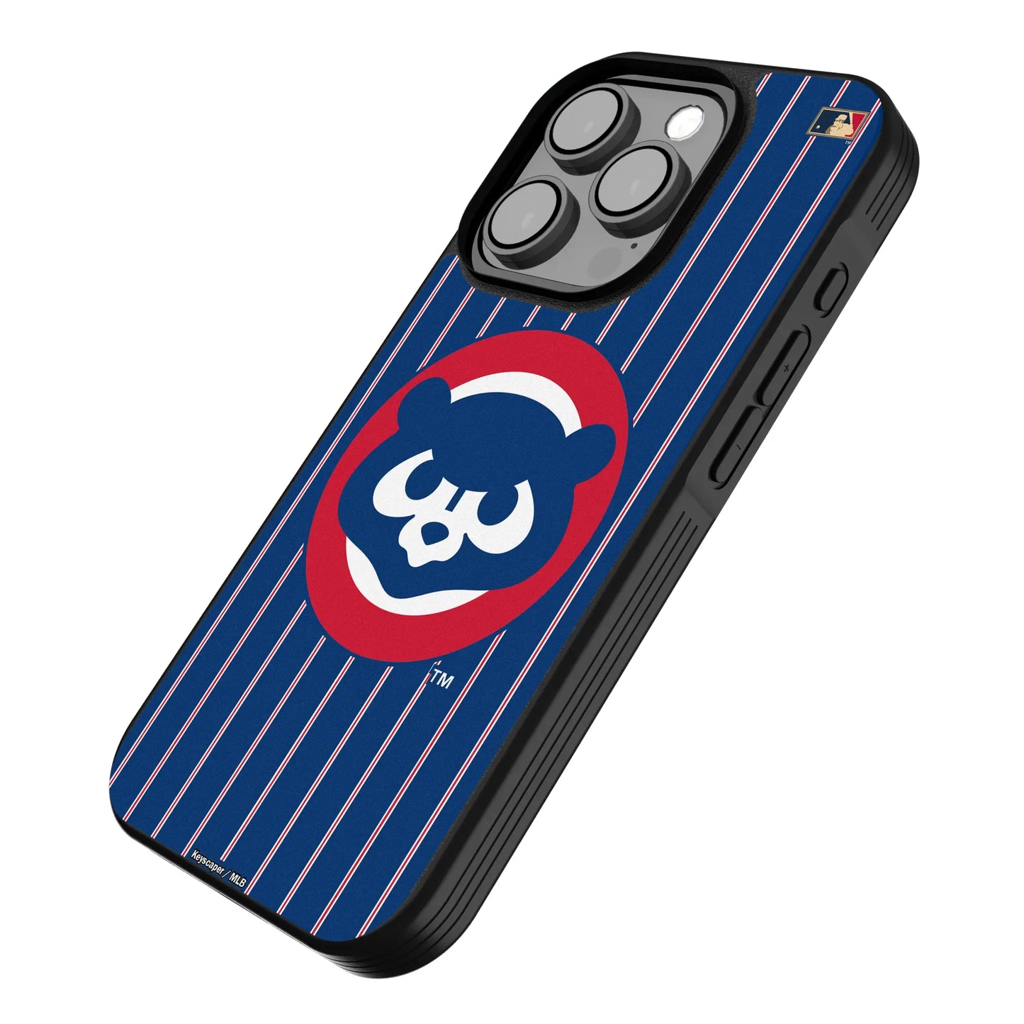 Chicago Cubs Home 1979-1993 - Cooperstown Collection Pinstripe Bump Phone Case for Apple iPhone