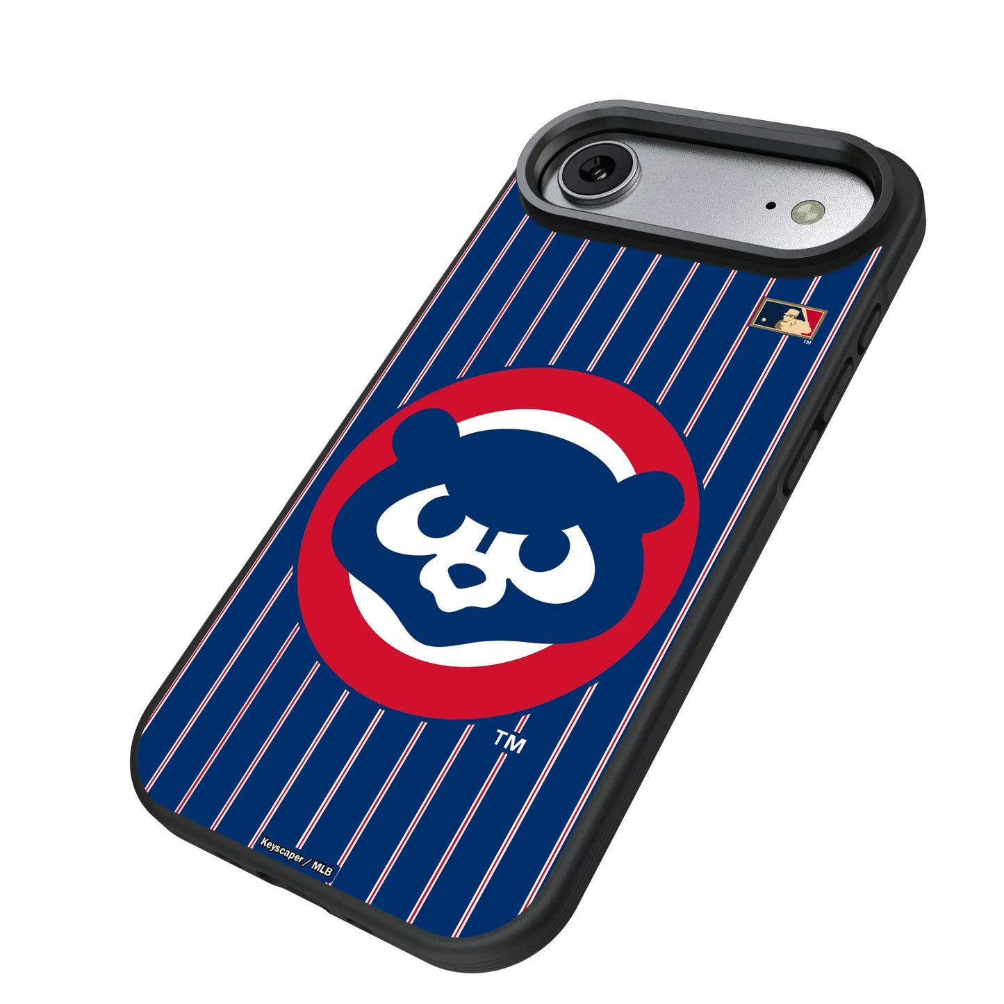 Chicago Cubs Home 1979-1993 - Cooperstown Collection Pinstripe Bump Phone Case for Apple iPhone