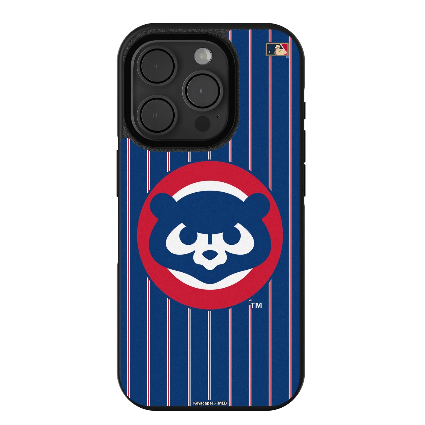 Chicago Cubs Home 1979-1993 - Cooperstown Collection Pinstripe Bump Phone Case for Apple iPhone