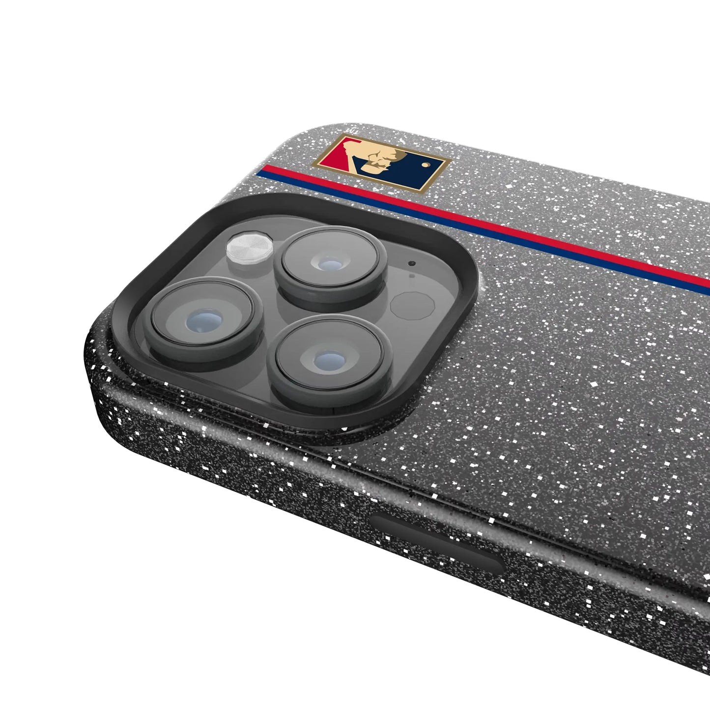 Chicago Cubs Home 1979-1993 - Cooperstown Collection Sidebar Black Bling Phone Case for Apple iPhone