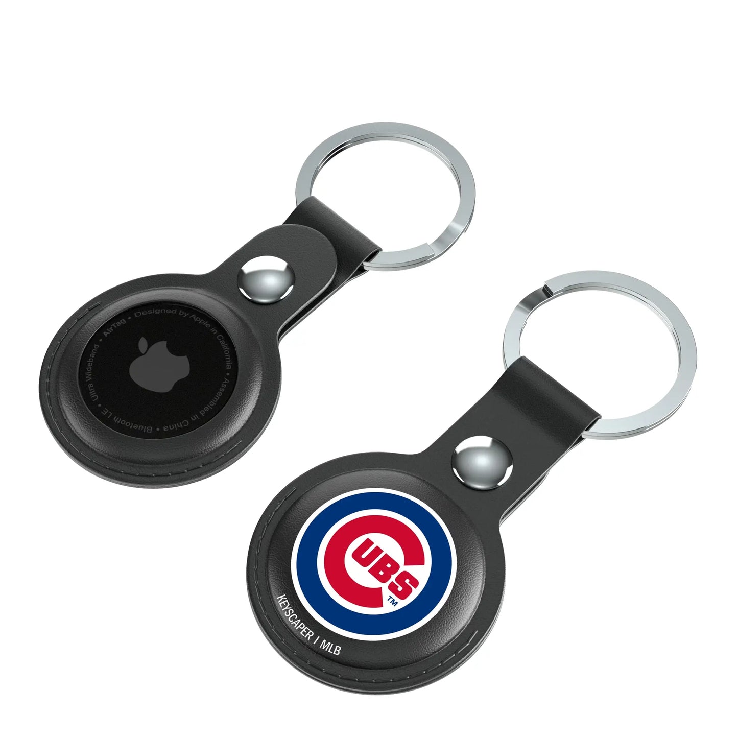 Chicago Cubs Insignia Black Airtag Holder 2-Pack
