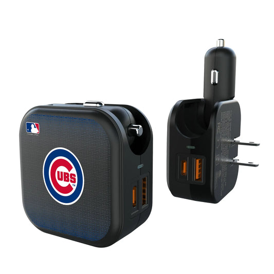 Chicago Cubs Linen 2 in 1 USB A/C Charger