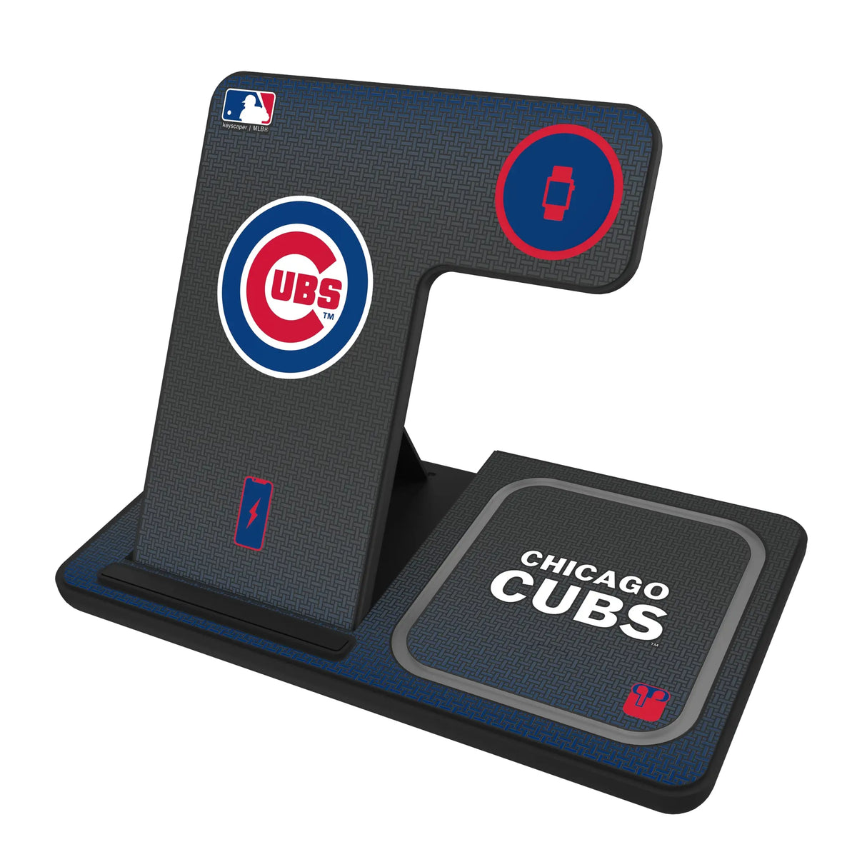 Chicago Cubs Linen 3 in 1 Charging Station