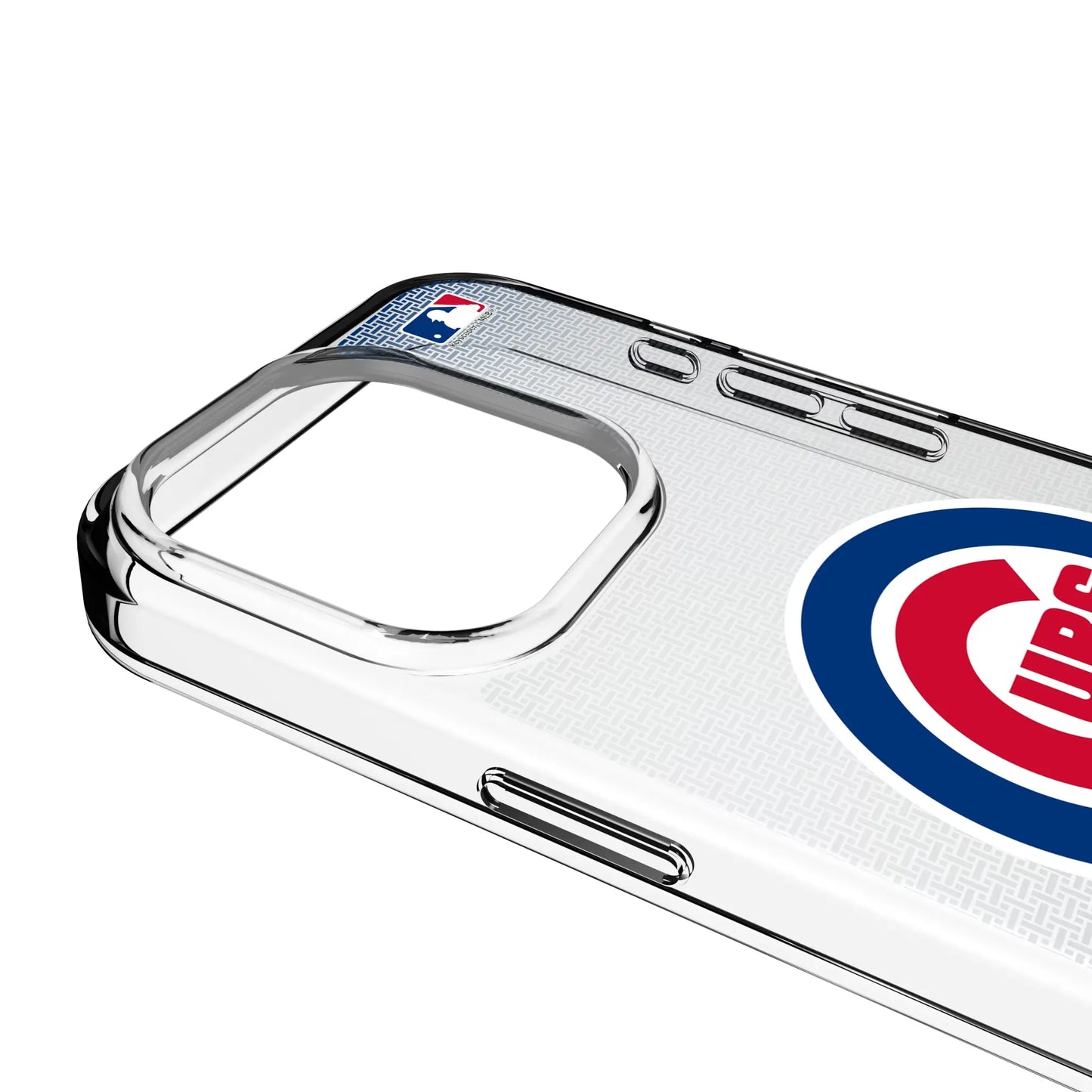 Chicago Cubs Linen Clear Phone Case for Apple iPhone