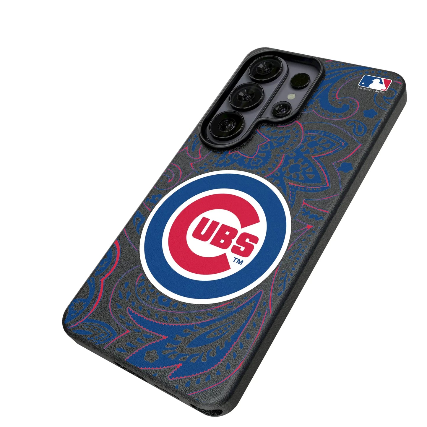 Chicago Cubs Paisley MagSafe Compatible Phone Case for Samsung Galaxy