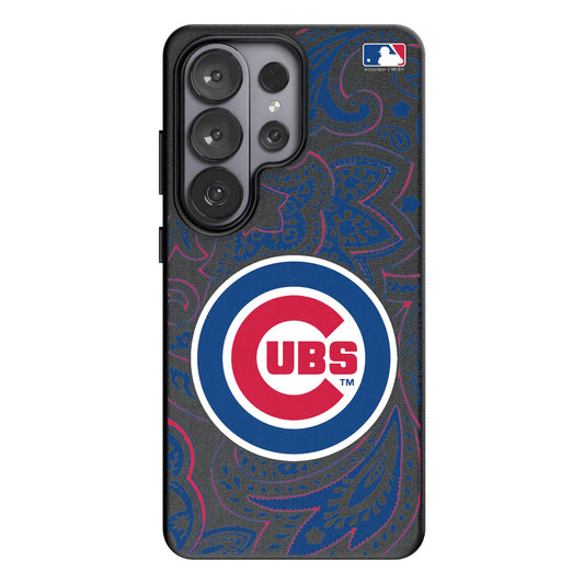Chicago Cubs Paisley MagSafe Compatible Phone Case for Samsung Galaxy