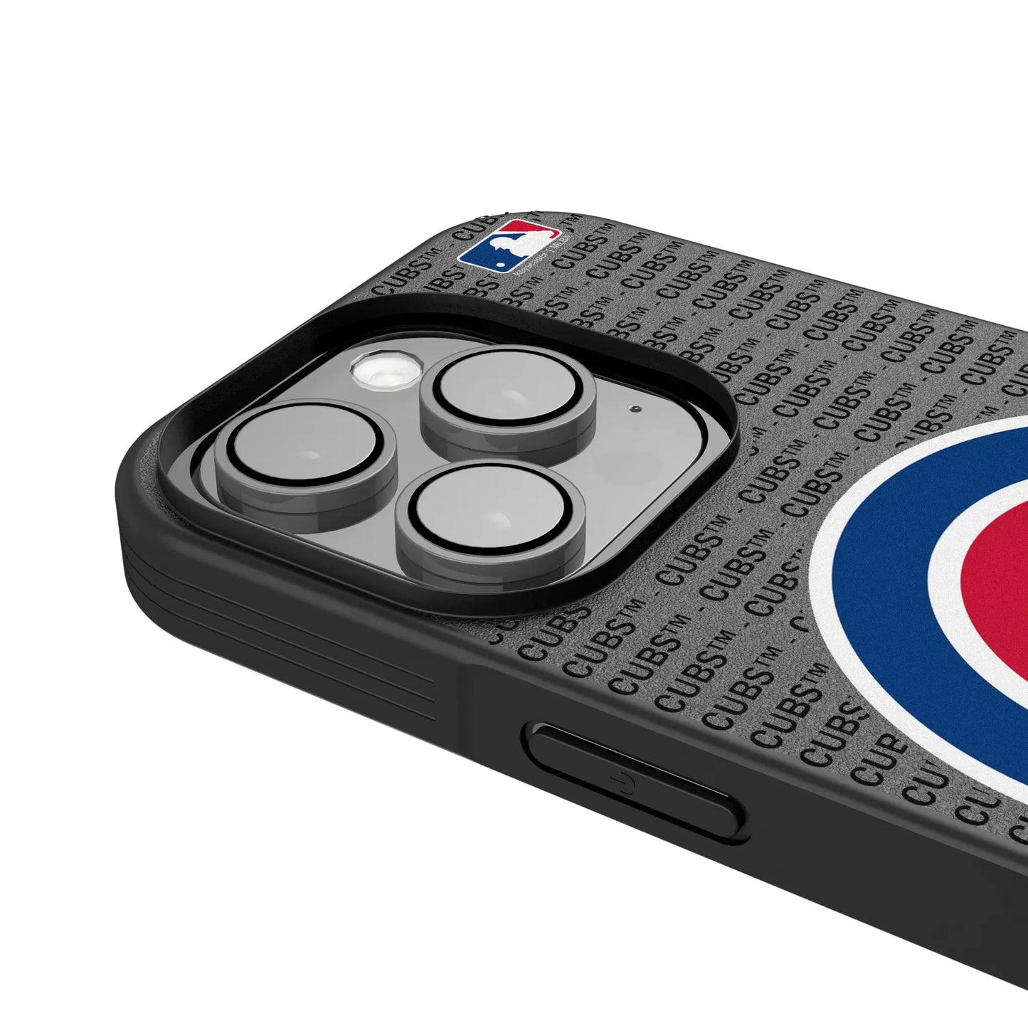 Chicago Cubs Text Backdrop Bump Phone Case for Apple iPhone