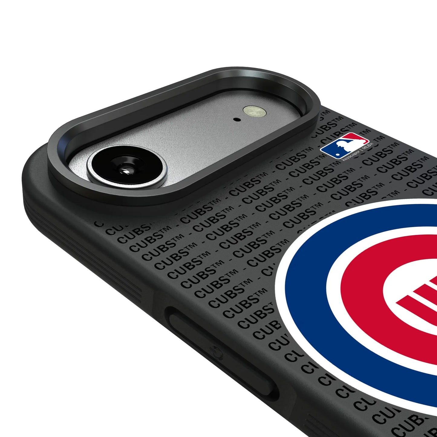 Chicago Cubs Text Backdrop Bump Phone Case for Apple iPhone