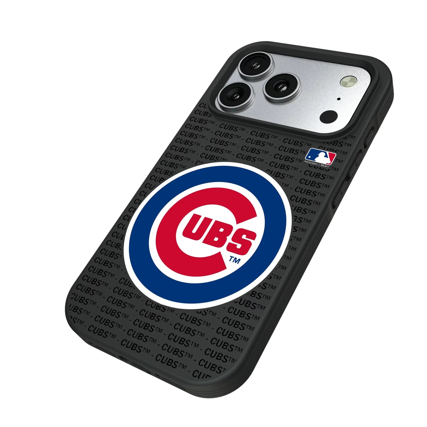Chicago Cubs Text Backdrop Bump Phone Case for Apple iPhone