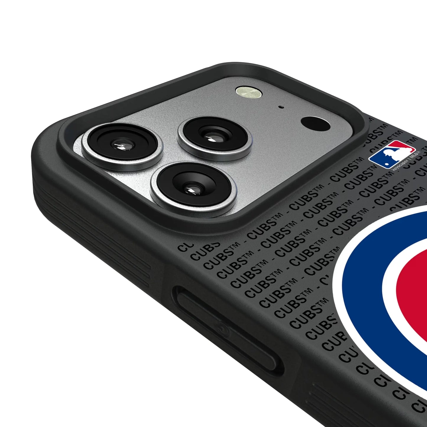 Chicago Cubs Text Backdrop Bump Phone Case for Apple iPhone