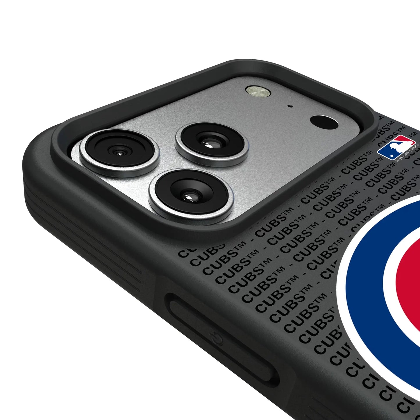 Chicago Cubs Text Backdrop Bump Phone Case for Apple iPhone