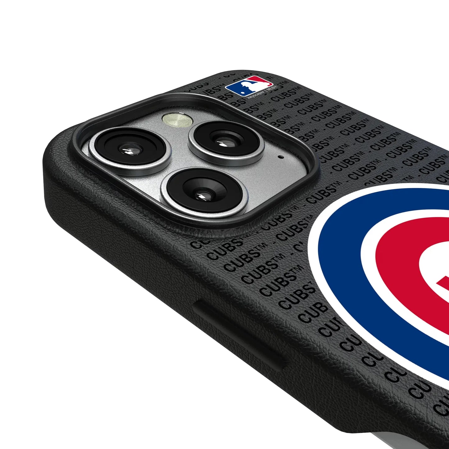 Chicago Cubs Text Backdrop MagSafe Compatible Phone Case for Apple iPhone