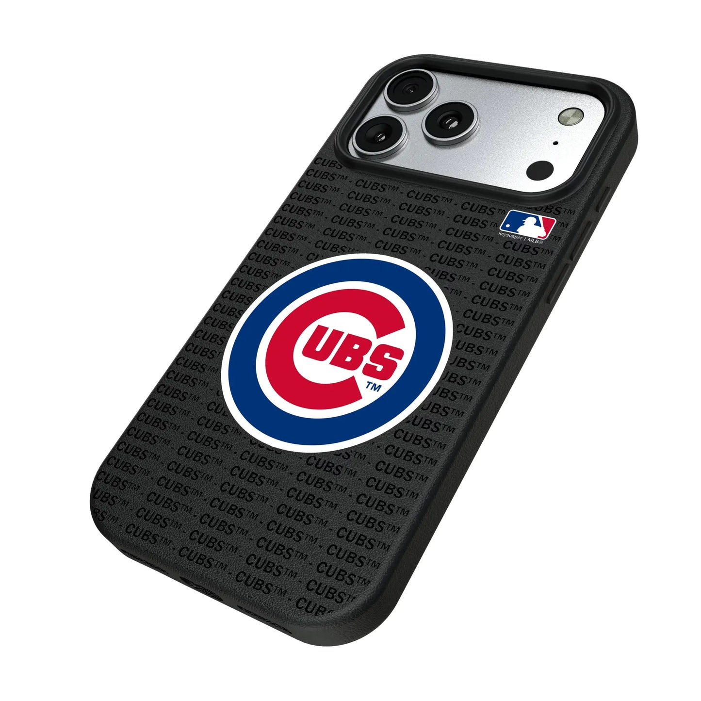 Chicago Cubs Text Backdrop MagSafe Compatible Phone Case for Apple iPhone