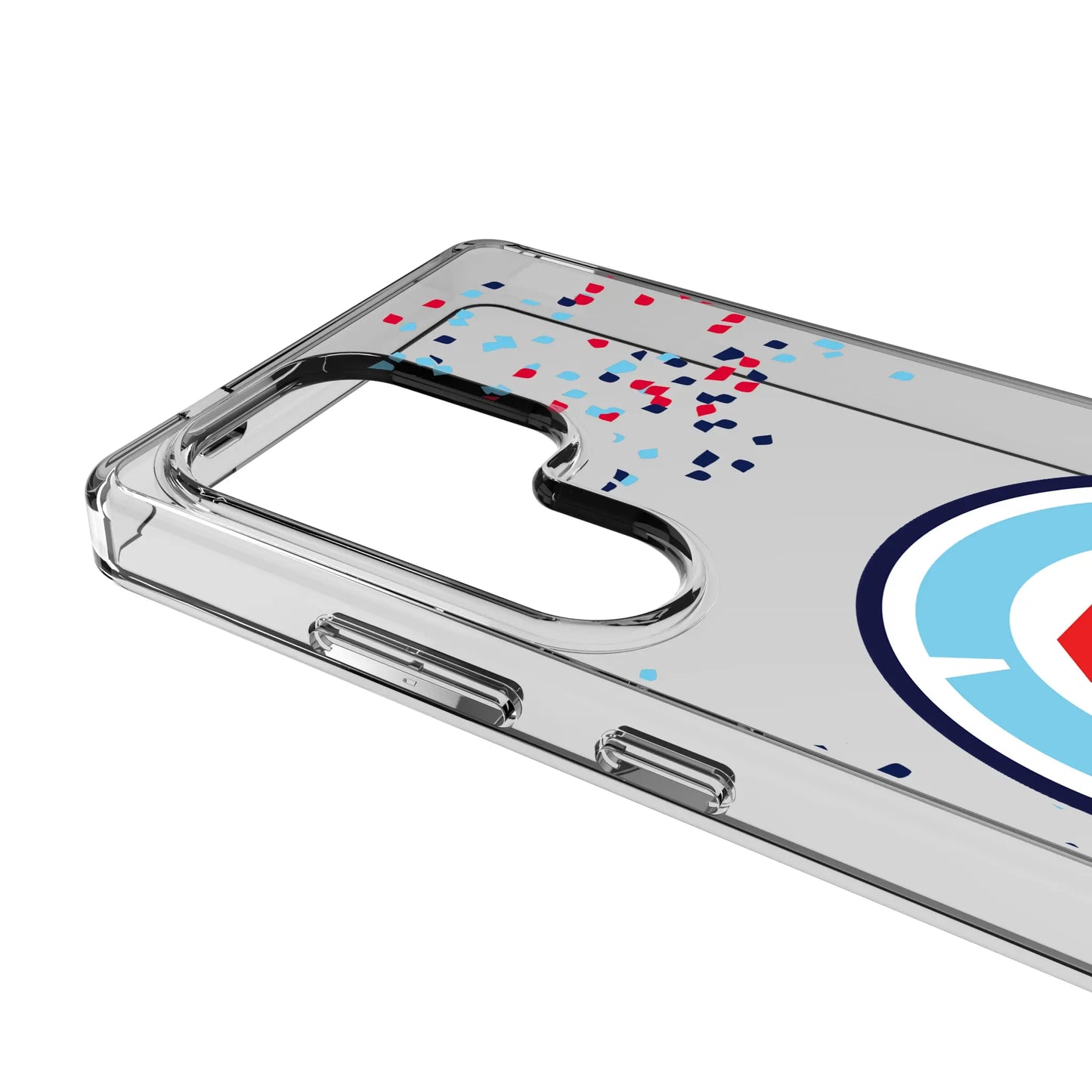 Chicago Fire Confetti Clear Phone Case for Samsung Galaxy