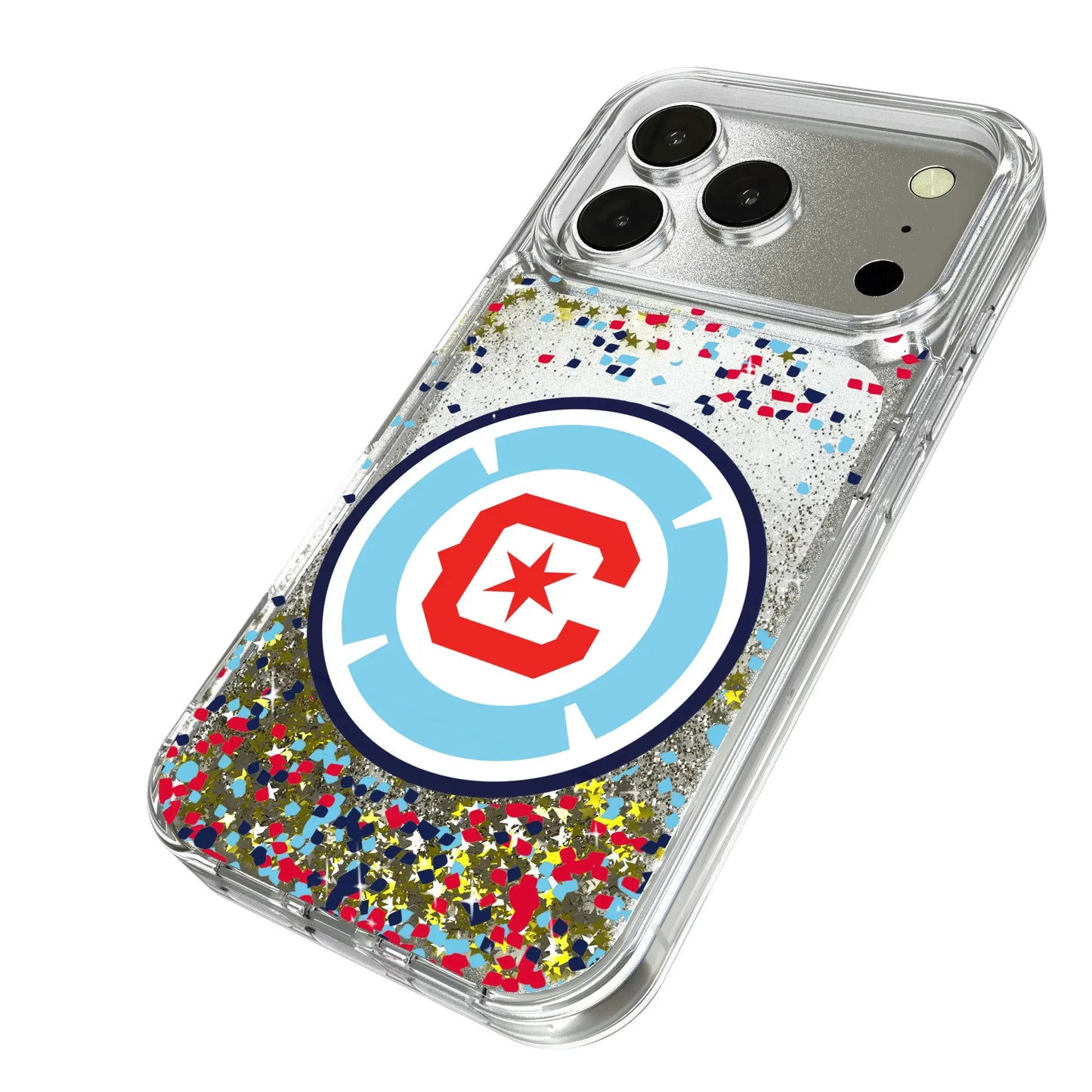 Chicago Fire Confetti Glitter Phone Case for Apple iPhone