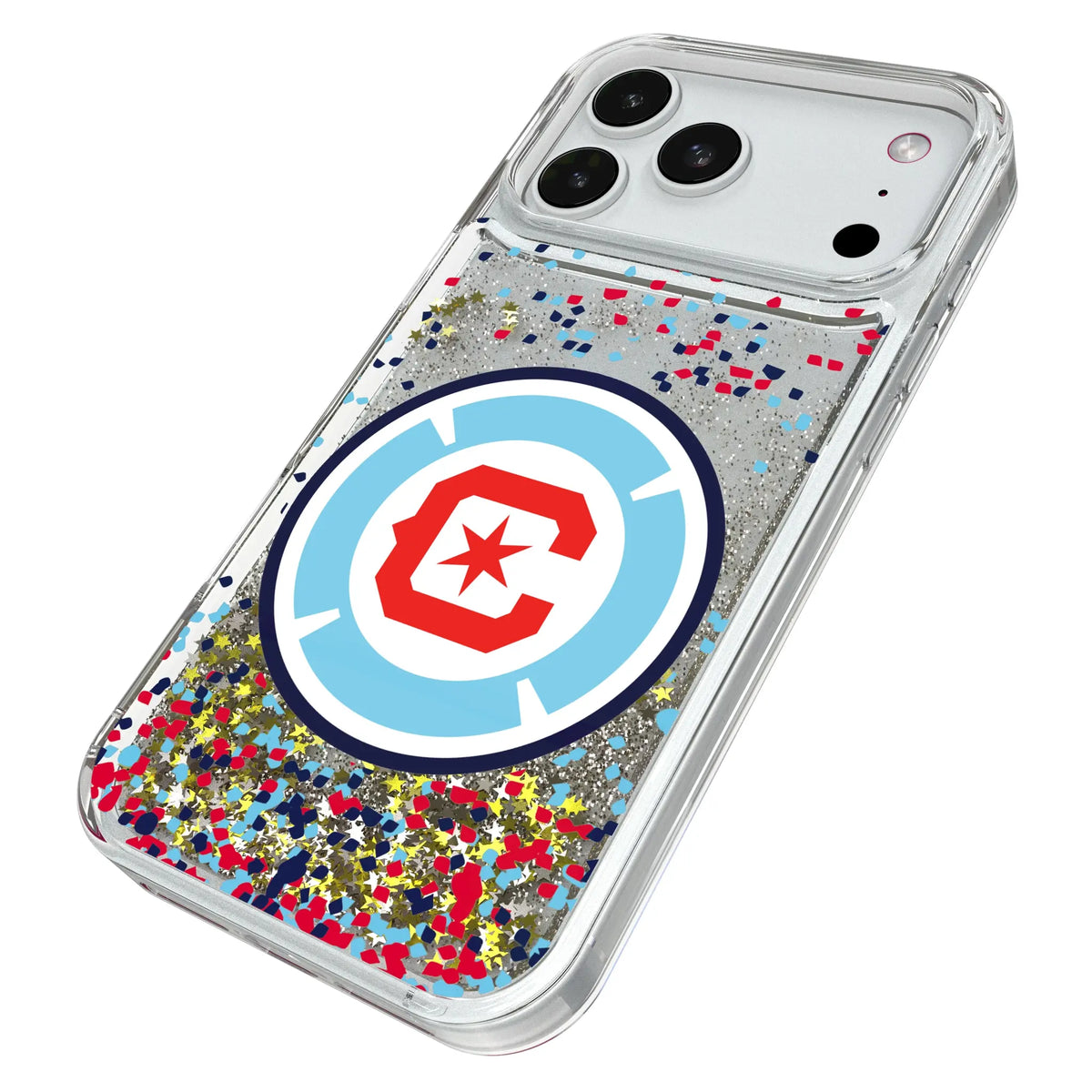 Chicago Fire Confetti Glitter Phone Case for Apple iPhone
