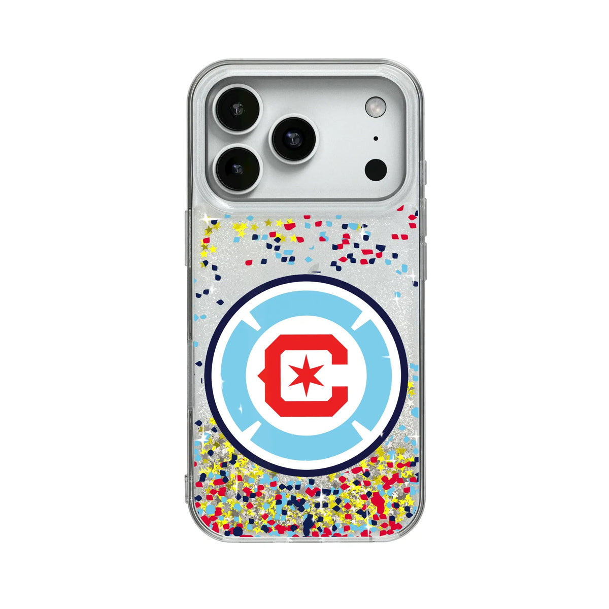 Chicago Fire Confetti Glitter Phone Case for Apple iPhone