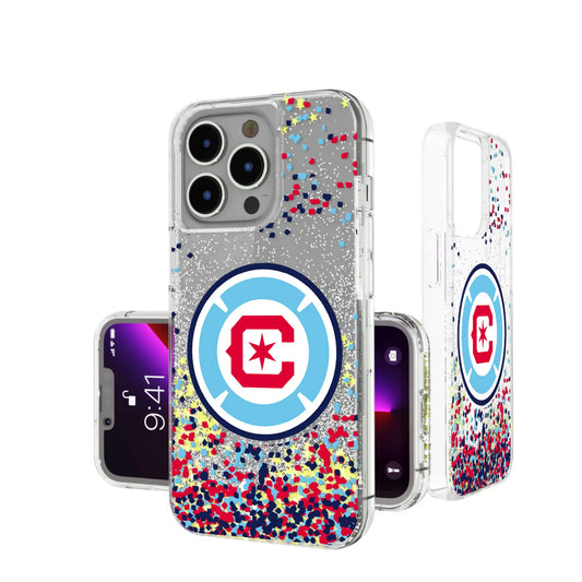 Chicago Fire Confetti Glitter Phone Case for Apple iPhone