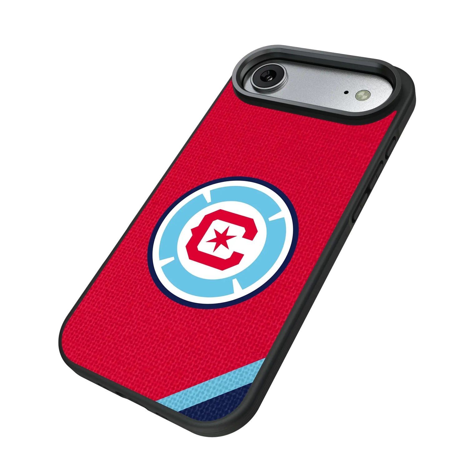 Chicago Fire Diagonal Stripe Bump Phone Case for Apple iPhone