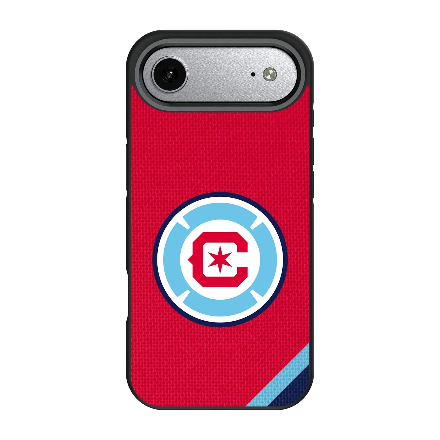 Chicago Fire Diagonal Stripe Bump Phone Case for Apple iPhone