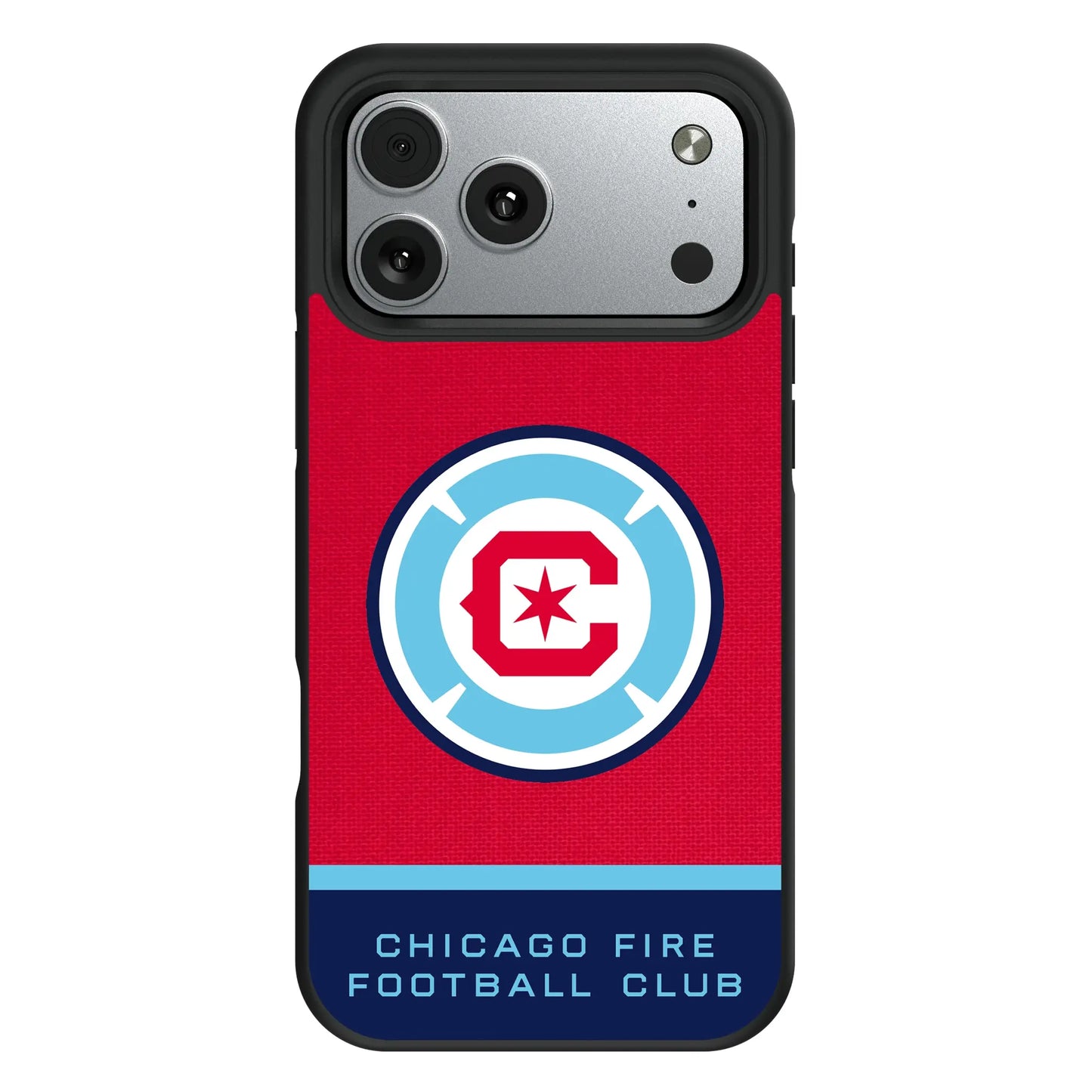 Chicago Fire Endzone Solid Bump Phone Case for Apple iPhone
