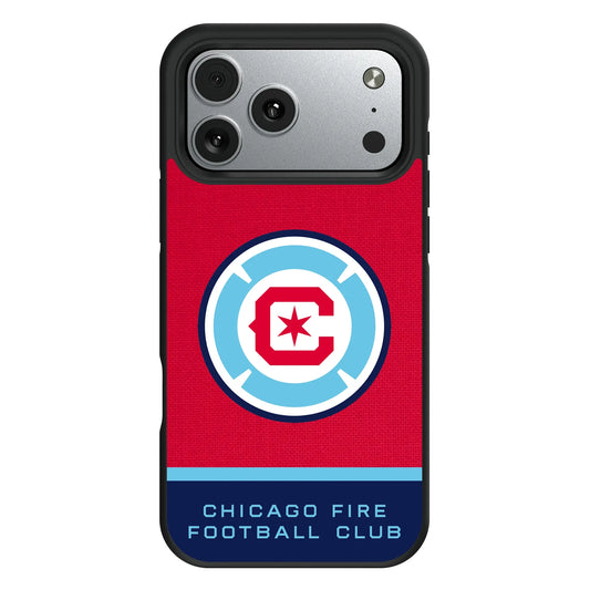 Chicago Fire Endzone Solid Bump Phone Case for Apple iPhone