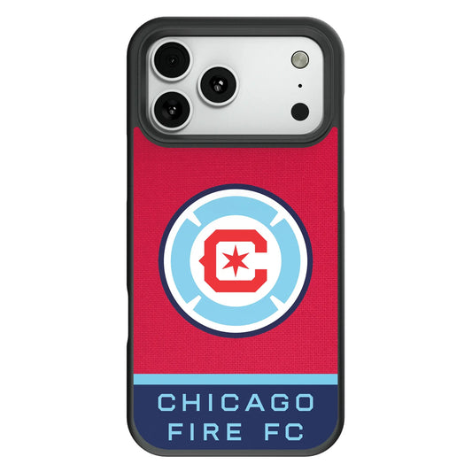 Chicago Fire Endzone Solid Bump Phone Case for Apple iPhone