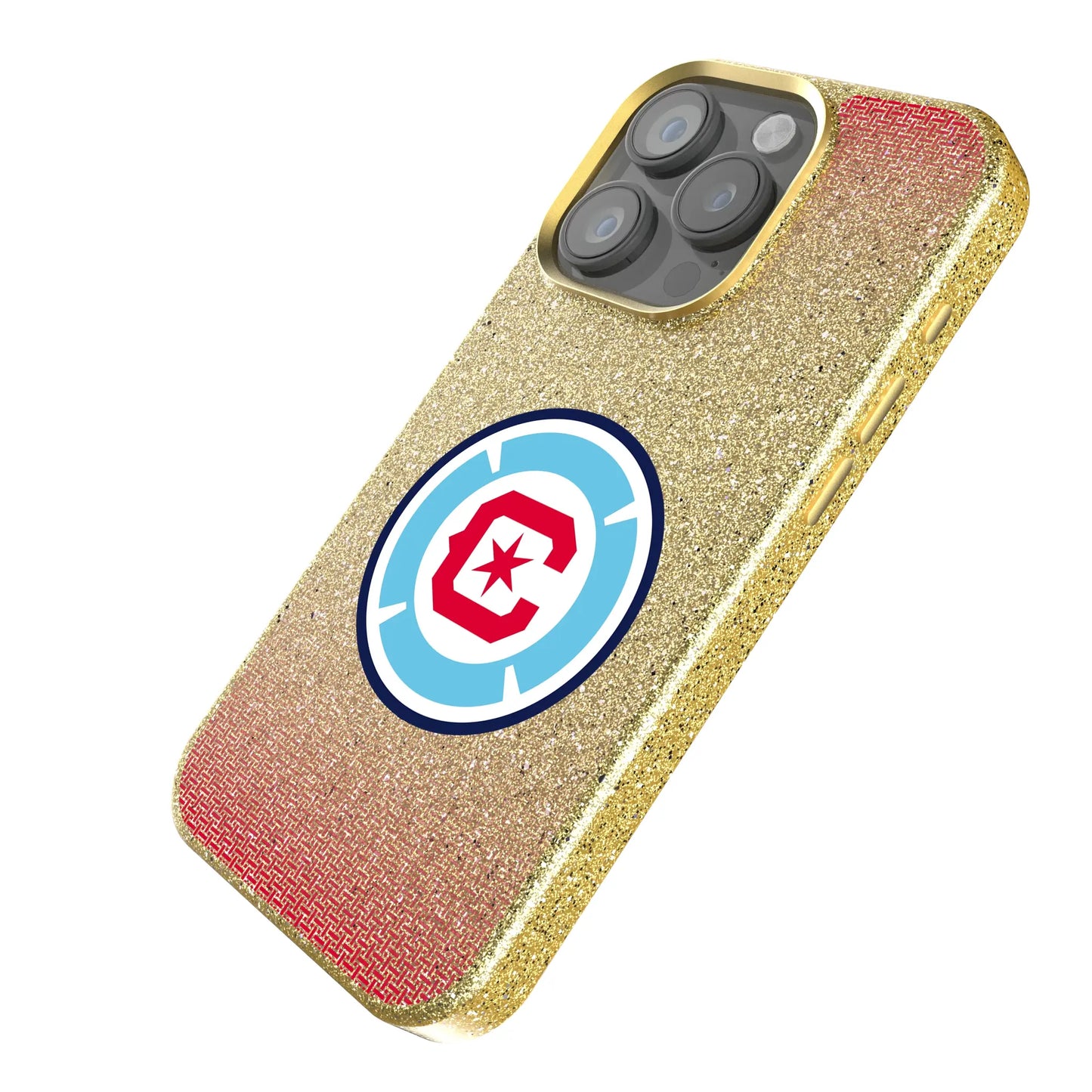 Chicago Fire Linen Bling Phone Case for Apple iPhone