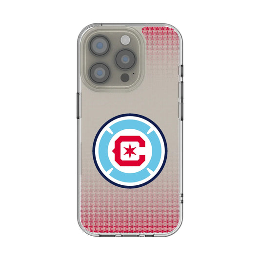 Chicago Fire Linen Clear Phone Case for Apple iPhone