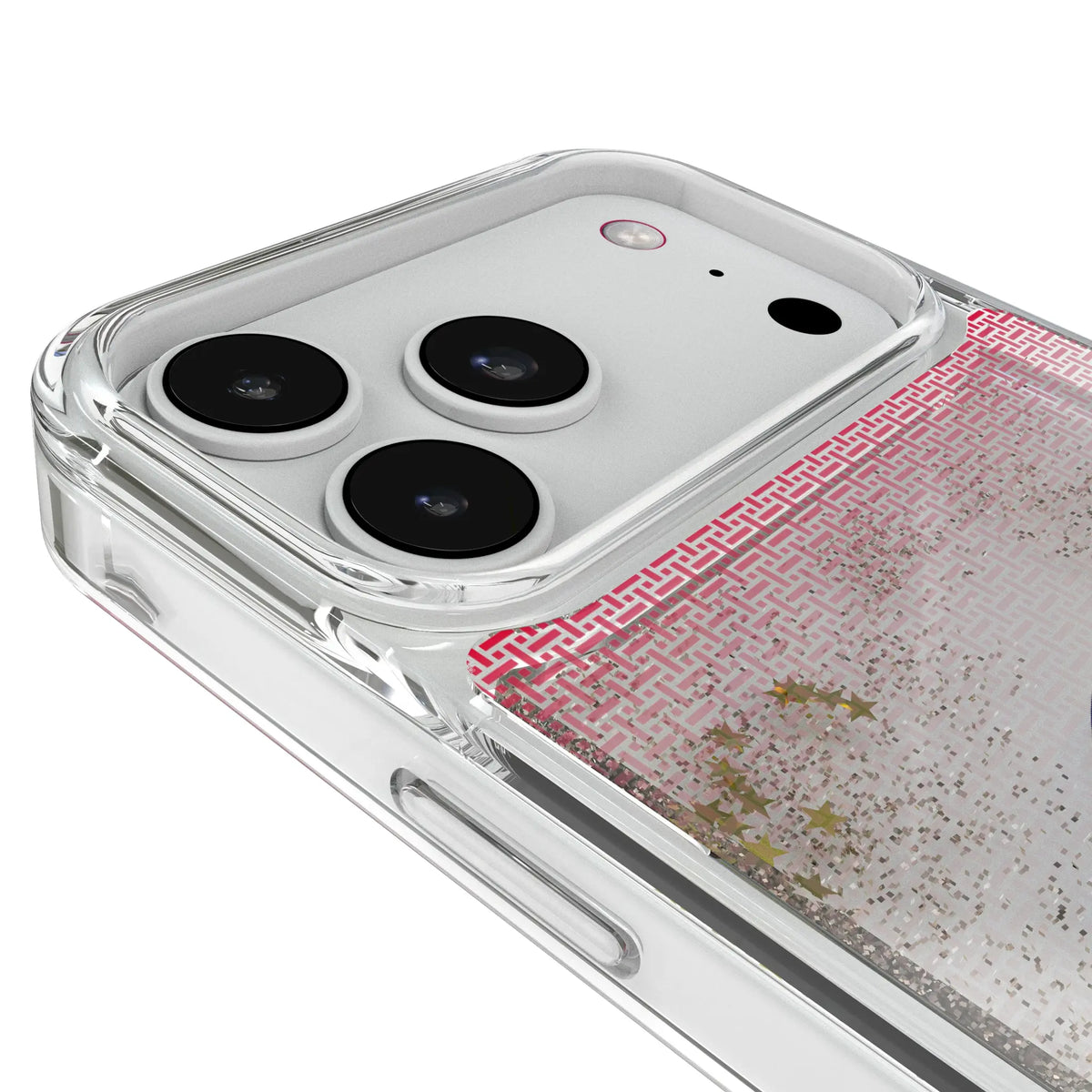 Chicago Fire Linen Glitter Phone Case for Apple iPhone