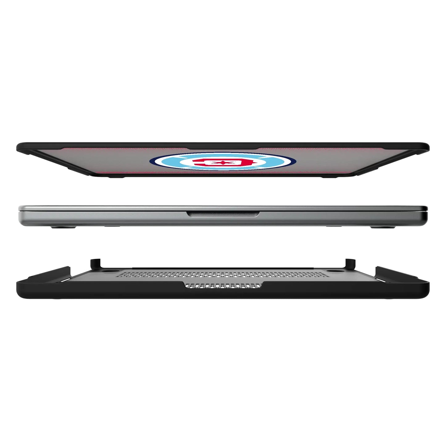 Chicago Fire Linen Laptop Case for Apple MacBook
