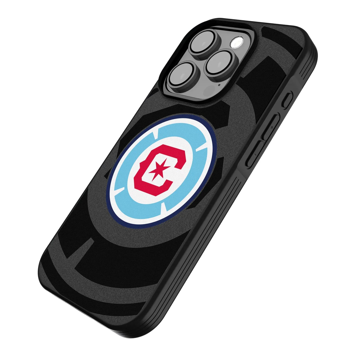 Chicago Fire Monocolor Tilt Bump Phone Case for Apple iPhone