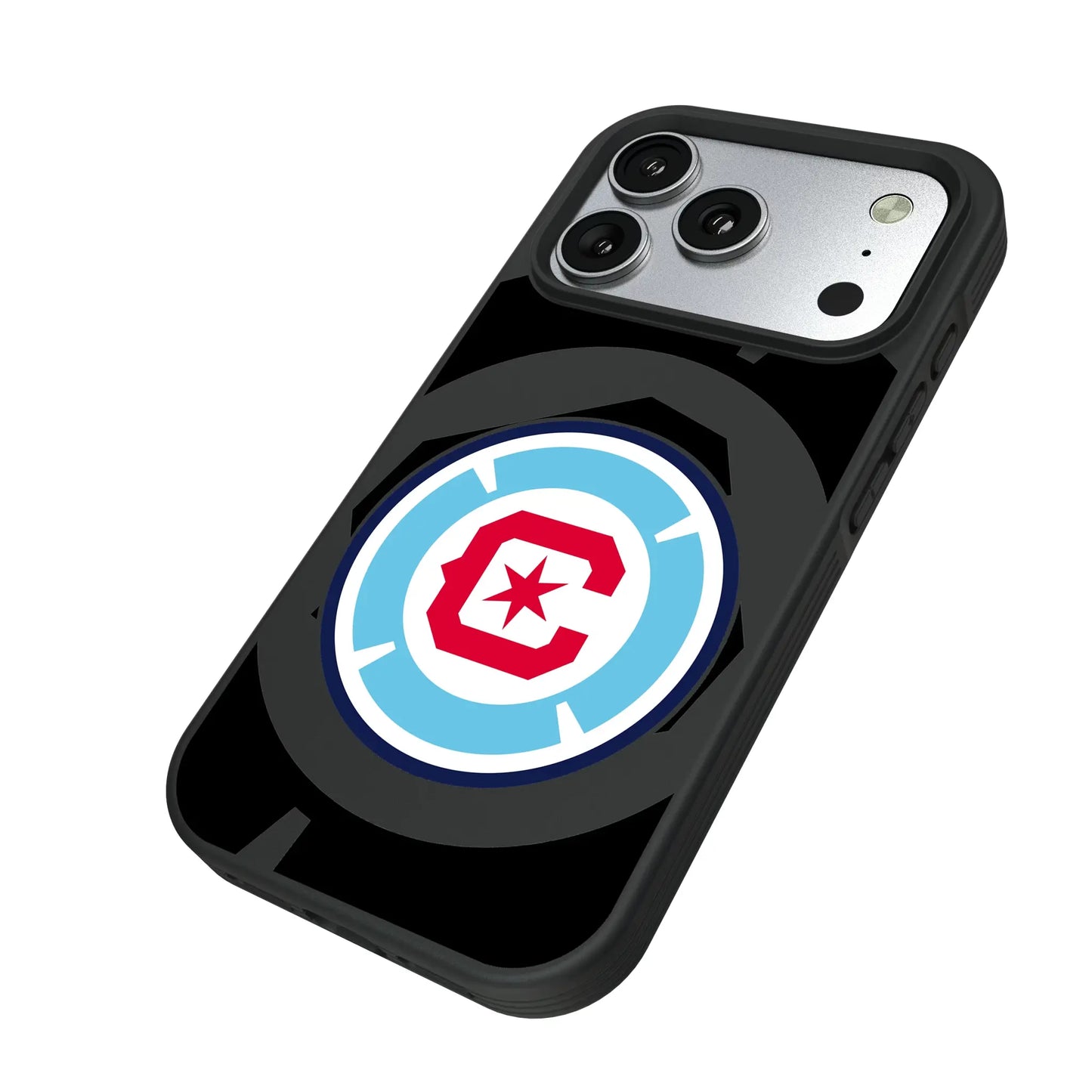 Chicago Fire Monocolor Tilt Bump Phone Case for Apple iPhone