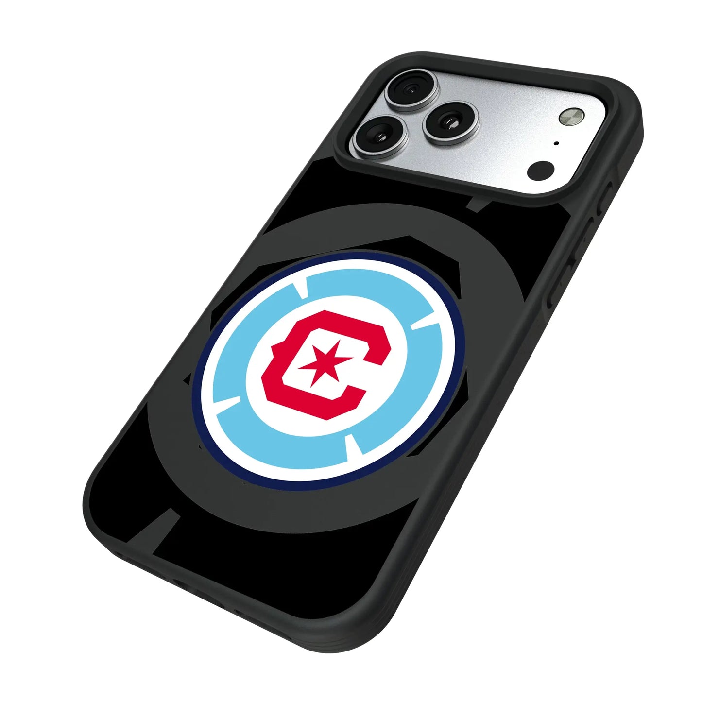 Chicago Fire Monocolor Tilt Bump Phone Case for Apple iPhone