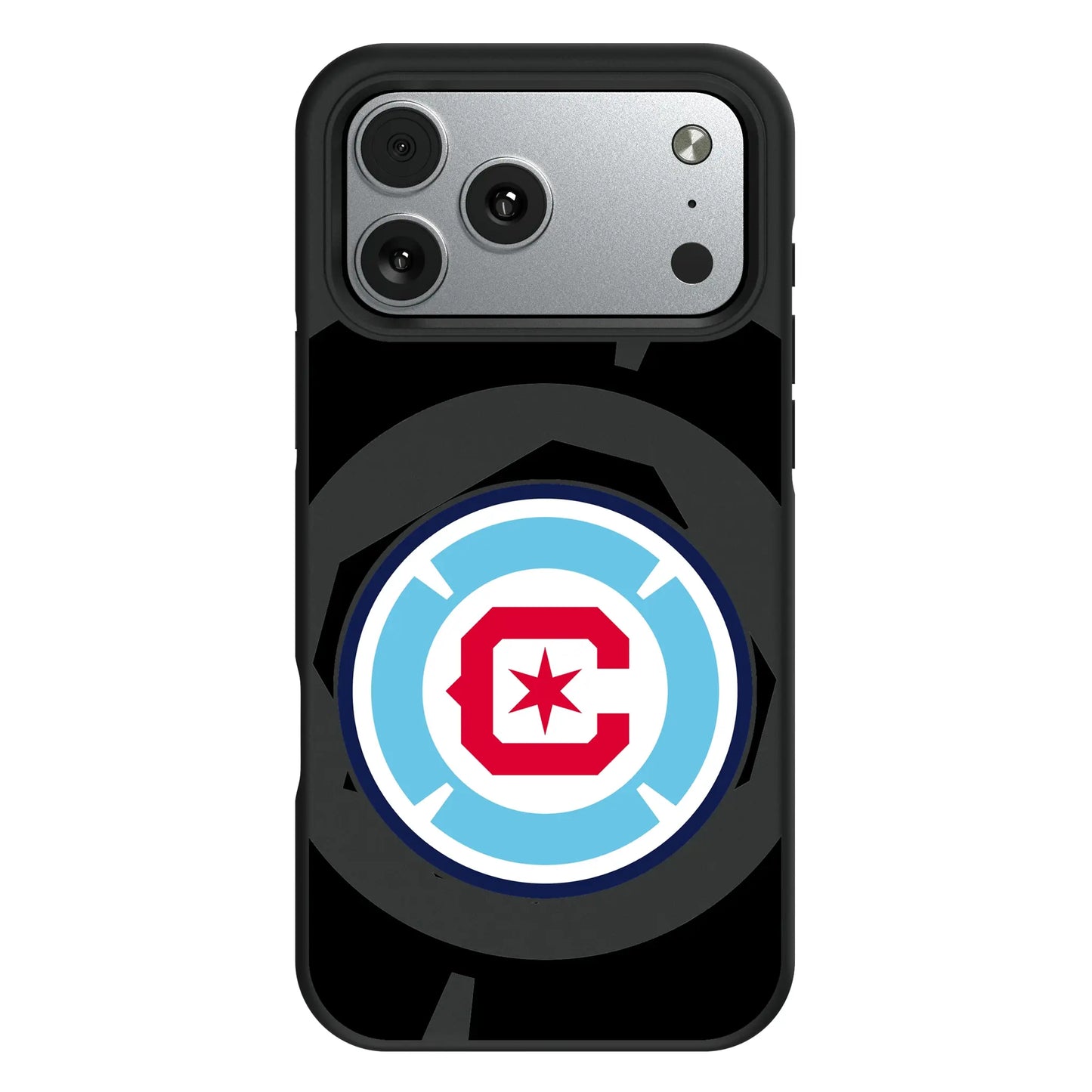 Chicago Fire Monocolor Tilt Bump Phone Case for Apple iPhone