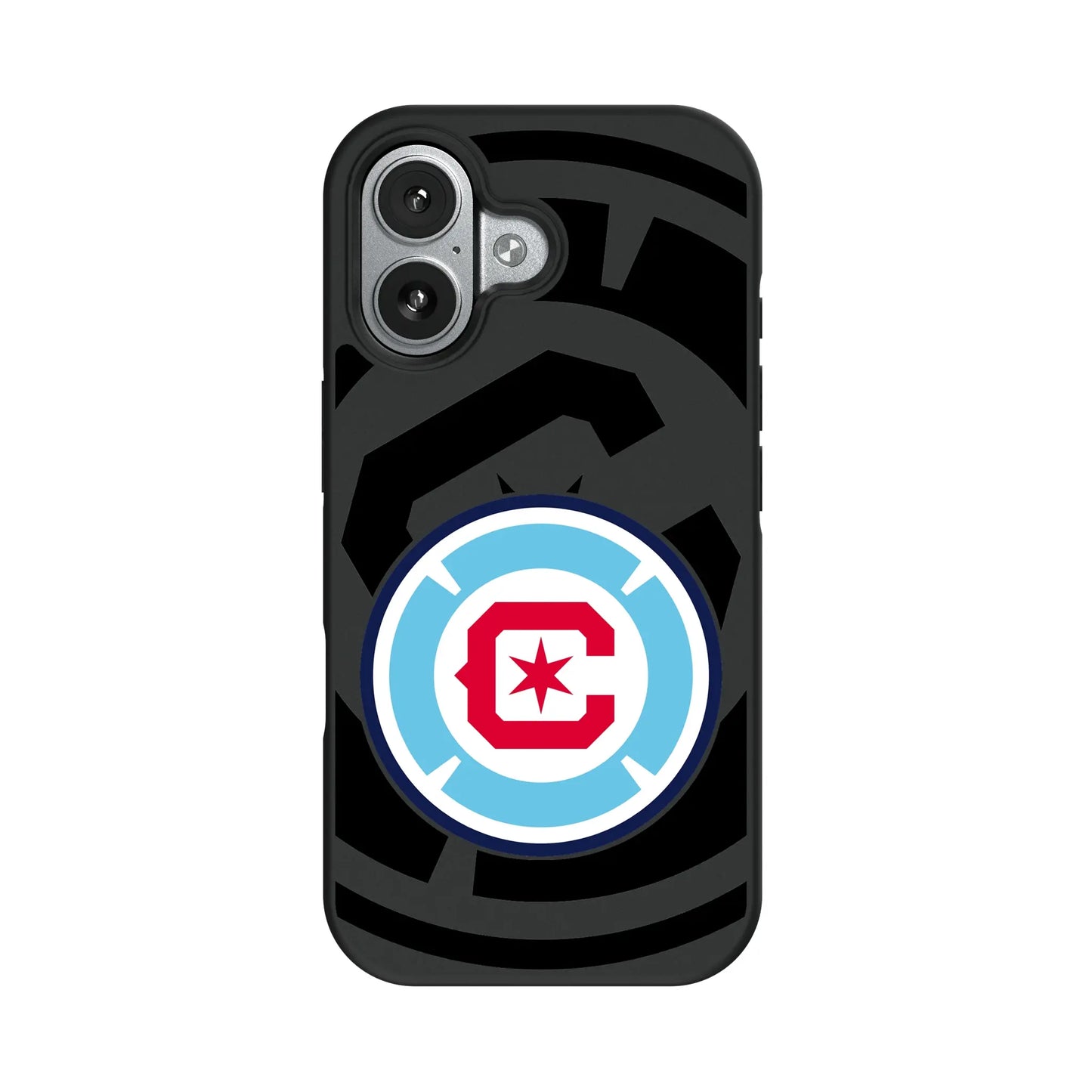 Chicago Fire Monocolor Tilt Bump Phone Case for Apple iPhone